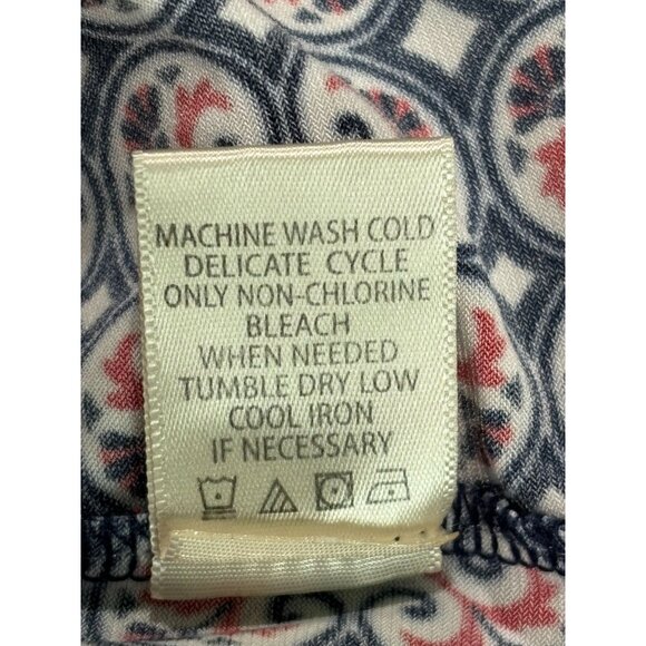 Max Studio Sleeveless Red White & Blue Geometric Print Dress S - Picture 6 of 10